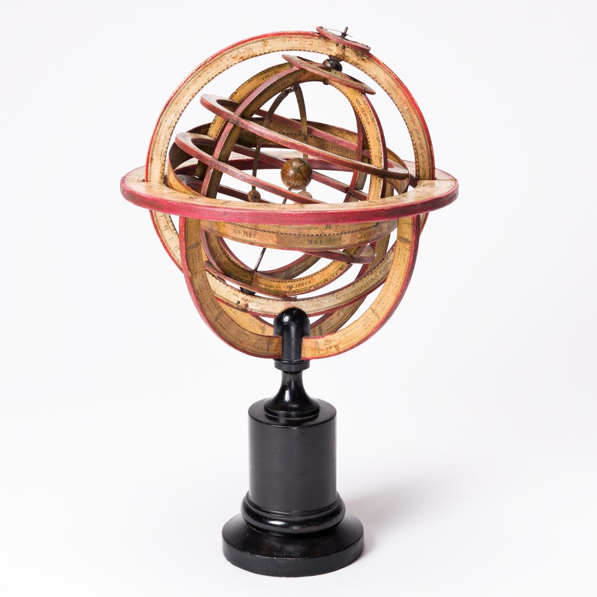(GLOBES -- ARMILLARY SPHERE.) [Delamarche family]. [Ptolemaic armillary sphere.]